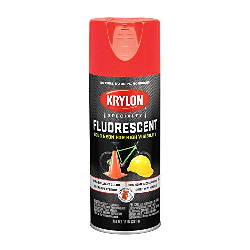 Krylon 3101 SW03101 Paint Spray Flou Orange 11Oz Aerosol Red