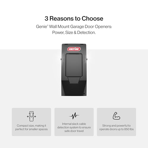 Genie-6072H-O-Residential-Wall-Mounted-Garage-Door-Opener-Black