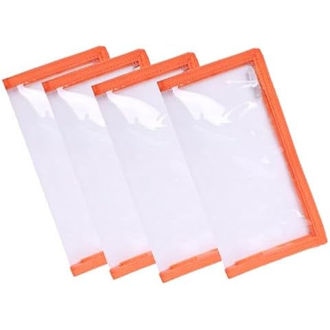 Raprance Fishing Lure Wraps 4 Packs Clear PVC Bait Hook Covers Keeps Fishing Safe Easily See Lures（Orange,M） Cover