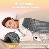 Letitwell Heizkissen, Wärmekissen mit Automatischer Abschaltung, Wärmekissen für Rücken Nacken Schulter Bauch weiche Flanelloberfläche (30 X 60 cm)