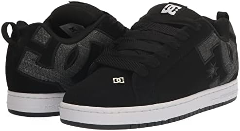 DC Men's Court Graffik Low Top Casual Skate Shoe, Black Resin, 11.5 | Image 6