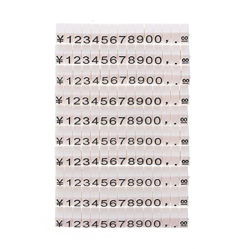 Veemoon Custom Number Tags - 10pcs Pricing Stand Labels for Cake Rings & Commodity Boards - &