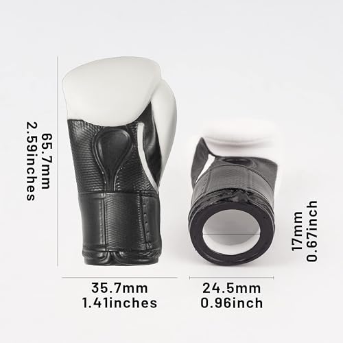 Image of Boxing Gloves Mini Finger Puppets, Knock Out Your Stress! Weird Stuff Random White Elephant Gifts, 2Pcs (White)