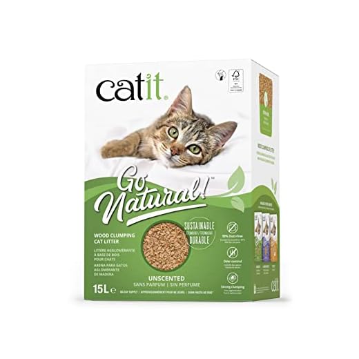 Catit Go Natural!, klonterende kattenbakvulling, van hout, 15 liter
