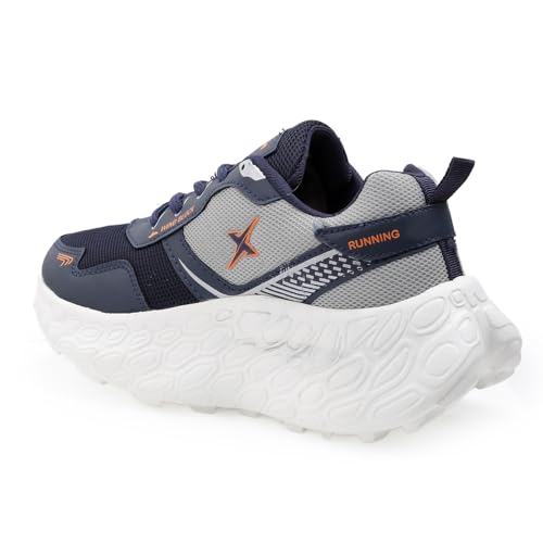 Image of Kraasa PowerGlide X1 Sports Shoes for Men | Stylish Casual Sneakers for Men | Lace up Lightweight Shoes for Runnigng, Walking, Gym, Trekking, Hiking & Party Shoes