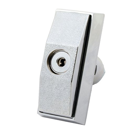 FJM Security 8501B-KA European Style Vending Machine Lock with Chrome Finish, Keyed Alike (MEI-8501) - Thumbnail 5