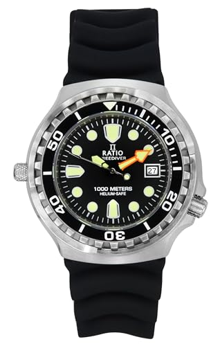 Image of RATIO FreeDiver 2nd Generation Diver Watch Sapphire Crystal Quartz Movement Dive Watch 1000M Water Resistant Diving Watches for Men