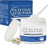 Glycolic Acid Resurfacing Pads (60 Count) - 10% Ultra Pure Glycolic Acid + 2% Salicylic Acid, Radiant Skin Renewal & Peeling Pads for Face