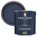 DRW DH Oxford Blue Matt Emulsion Paint 2.5L | Interior Wall and Ceiling Paint | Smooth Luxurious Matt Finish | Durable Low Sheen Paint for Living Room Bedroom Hallway and Dining Room