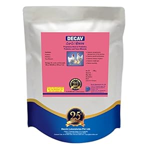 DECVIN DECAV Poultry and Bird Vitamin Supplements, Enzymes and Probiotics Poultry Feed Supplement with Trace Minerals (200g, DECAV)
