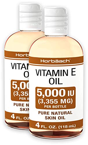 100% Natural Vitamin E Oil 5000 IU | 8 oz (2 x 4oz)