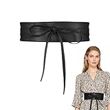 ​​Breiter Gürtel Damen,Taillengürtel Damen Breit,Bindegürtel damen Schwarz,gürtel zum Binden,Bindegürtel für Kleider,Taillengürtel Breit,Ledergürtel für Kleid,Breite Gürtel für Kleider mit Schnürung​​