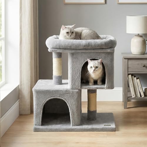 Árbol para gato moderno PETSITE 25.5 pulgadas Gris miniatura 2