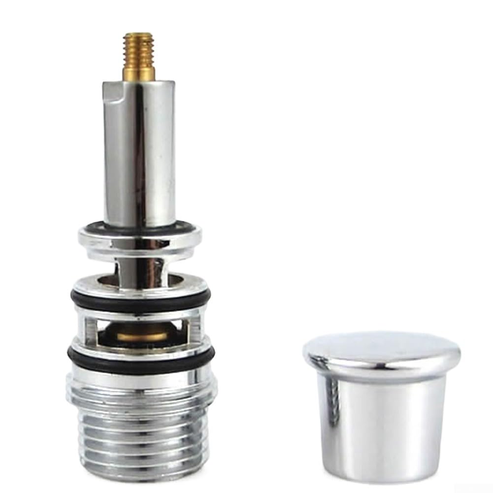 Spring-Loaded Shower Switch Valve, Copper Chrome Plating Triple Bathtub Water Diverter(A1001)