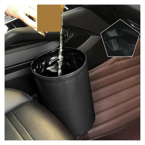 Basurero para coche impermeable y plegable con doble capa 4