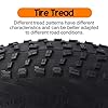 BaiWon 20" E-Bike Fat Tyres 20 x 4.0, 20" Electric Bicycle Tire with Bent Valve Inner Tube MTB All-Terrain Tires Mountain Bike Tires | Bicycle Front Rear Wheel 100-406 Anti-Slip Fat Tire | 30 PSI #3