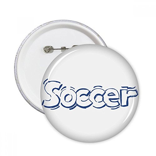 Pins football bleu bouton décoratif pour personnaliser vos vêtements fades