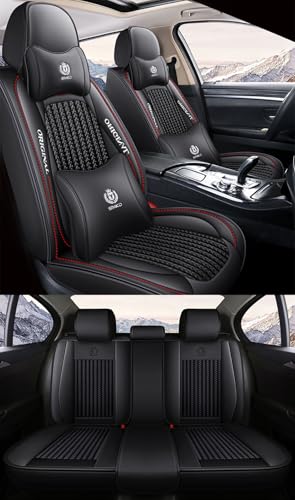 Eunncu 車 シートカバー に適し トヨタ アルファード / ヴェルファイア クラウン ライズ RAV4 対応 アクセサリー 防水 取付簡単 ブラック