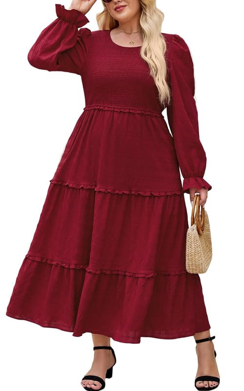 Hanna Nikole GrüNes Kleid Damen Elegant GroßE GrößEn Abendkleider Langarm Kleid Herbst Cocktailkleider A Line Festliches Abendkleider HochzeitsgäSte Vintage Kleider Freizeitkleider Mit Taschen