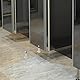 HOMOCONO 4 Stück Badezimmer Trennwand Zubehör Edelstahl Trennwand Hardware Öffentliche Toilette Trennfuß Badezimmer Stützfuß Stützfüße Für Toilettenkabinen Toiletten Trennwandregal