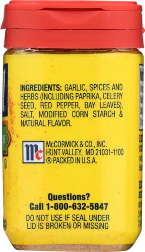 OLD BAY Garlic & Herb Seasoning, 2.25 OZ