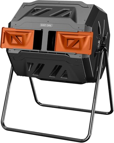 East Oak 43-Gal Dual Chamber Compost Tumbler