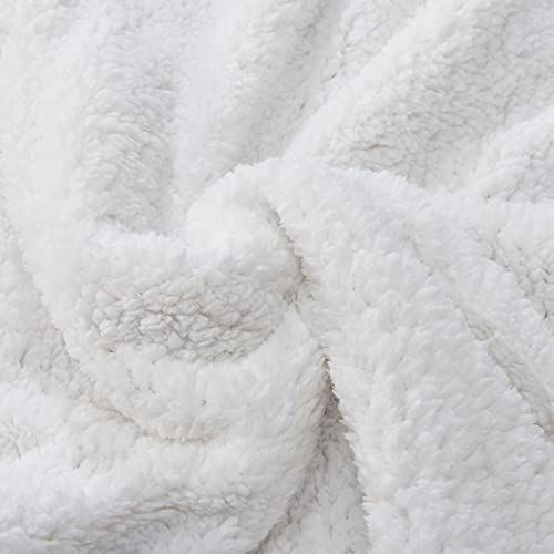 Juskys Fleecedecke 150x200 cm mit Sherpa - flauschig, warm, waschbar - Decke für Bett und Couch - Tagesdecke, Kuscheldecke Sand