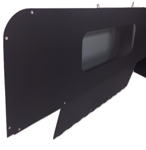 Federal Military Parts Humvee Rear Curtain - Iron Curtain - Replace Your Canvas with Steel M998 HMMWV - Glass and Window Frame not Included