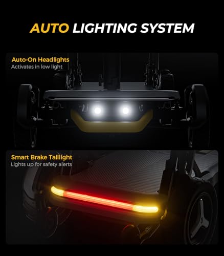 Image of PAISEEC L5 Mobility Scooter for Seniors - 32 lbs Ultra Lightweight Mobility Scooter, One-Step Folding, Airline Approved Mobility Scooters with PAI Safety System