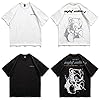 XYXIONGMAO Reflective Lettering and Bear Graphic Printing T-Shirt Casual Hip-hop Unisex Streetwear Tees Shirts for Men, Black, XXL #5