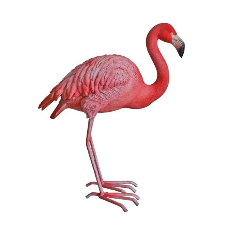 Vivid Arts- Zoo Pet Pal- Real Life Flamingo Indoor Outdoor Garden Ornament