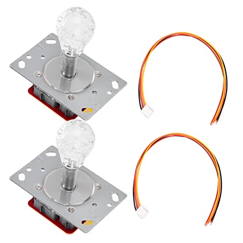 linxiaojix Arcade Joystick, Convenient Practical Colourful Lighting Light Touch Widely Compatible Arcade Stick for Collection for Accessories for Gifts