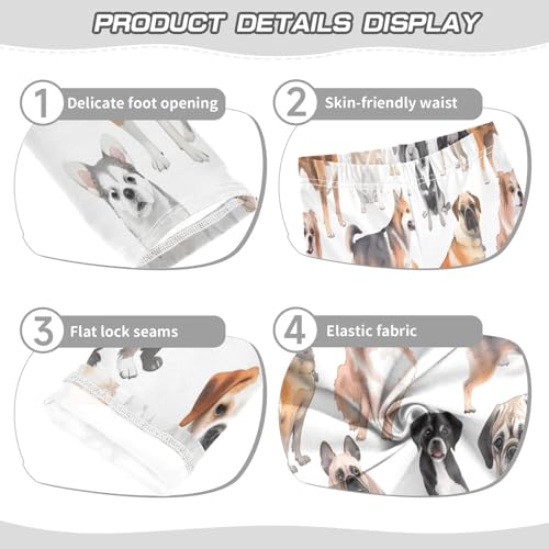 Toddler Girls Leggings Printed Yoga Pants Leggings Dog Breeds for Kids3