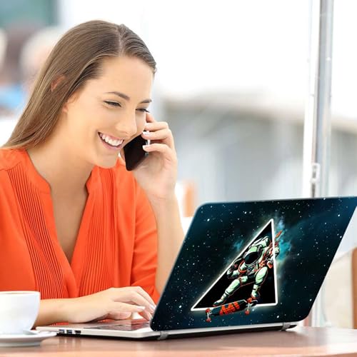 Image of Galaxsia Astronaut Full Body Vinyl Laptop Skin /Sticker /Cover Upto 15.6 Inches Laptops Laminated-Removable-HD Quality Compatible for Hp-Dell-Sony-Lenovo-Asus etc.(15x10 Inches)