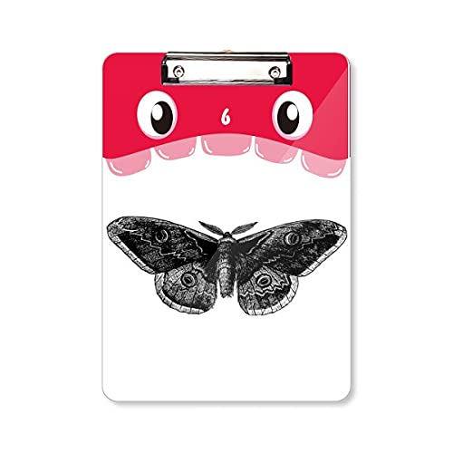 Cerf-volant papillon noir bloc-notes A4 idéal pour étudier à la maison et à l'université
