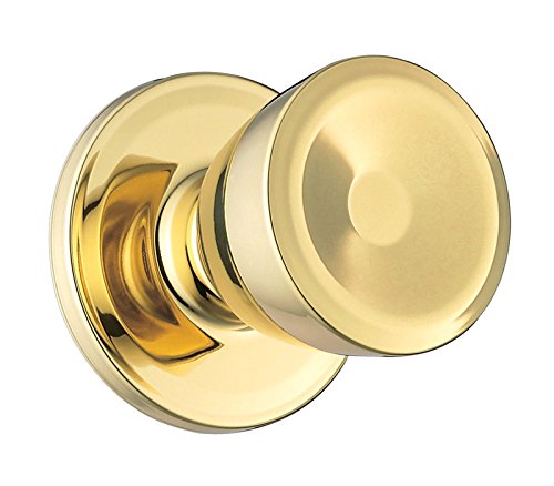 Weiser Beverly Polished Brass Passage Lockset ANSI/BHMA Grade 3 1-3/4 in.