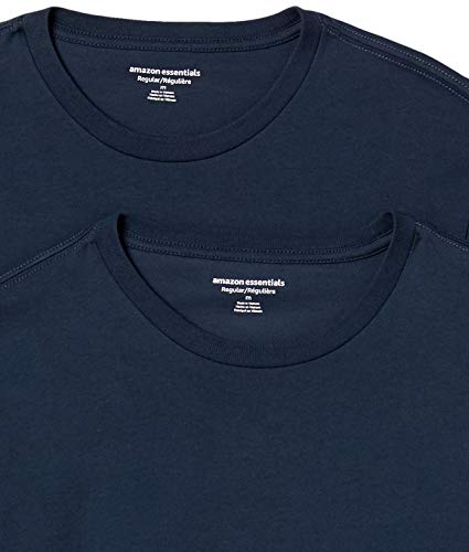 Image of Amazon Essentials Men's Slim-Fit Crewneck Short Sleeve Cotton T-Shirts