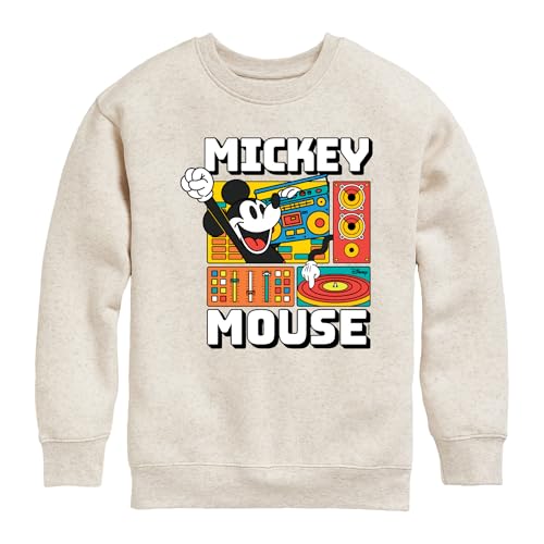 Disney - Mickey Wave Form - Toddler & Youth Crewneck Fleece Sweatshirt