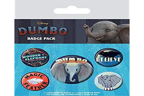 Disney Pack CHAPAS Dumbo, Multicolor, 10 x 12.5cm