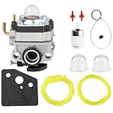 TB146EC TB575SS Carburetor for Troy Bilt TB146EC TB525CS TB425CS TB490BC TB475SS TB575S Trimmer 753-1225 Carburetor Replace MTD Ryobi Parts Engine