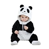 TONWHAR Kid's and Toddler's Costume Baby Animal Outfit Baby Boys' Girls’ One-Piece Rompers Jumpsuit (Panda, 24-30 Months/Height:36'-39')