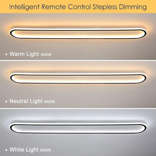 Plafonnier de couloir LED moderne dimmable pour éclairage intérieur de hall d'entrée - 8