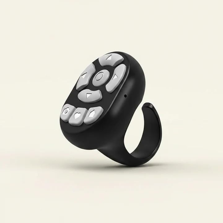 Savyo Wireless Bluetooth Remote Shutter Button for Selfie | Camera Controller Clicker Ring Compatible with Smartphones for Reels & Photo