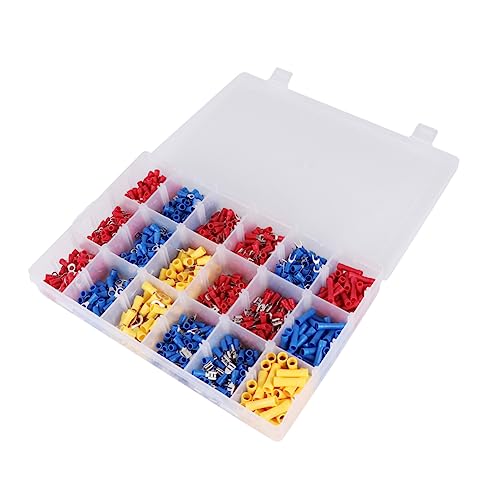 NAMOARLY Heavy Duty Wire Lugs Set 1300pcs Terminal Combination Battery Cable Closed Ends Eyelets Ring Connectors for Professional Use