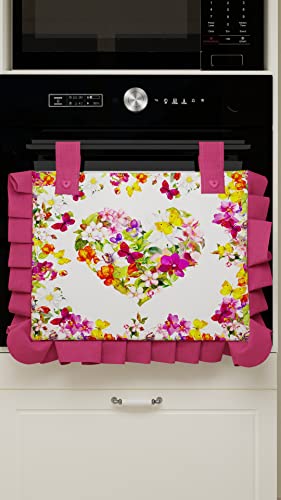 PETTI Artigiani Italiani Küchentextil-Set, 100% antiallergische Mikrofaser, Schmetterlinge, Copriforno 40x50 cm - Image 3