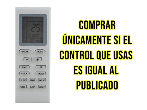 Listado de Control Remoto Aire Acondicionado los más recomendados. 11 Control Remoto Aire Acondicionado marca CONTROL EXPERT (2)