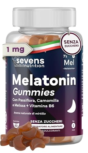 Melatonina per Dormire - 1mg per Dose - 60 Caramelle per...