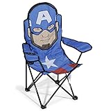 Idea Nuova Marvel Avengers Figural Camp Chair for Kids, Indoor/Outdoor Use, Ages 3+