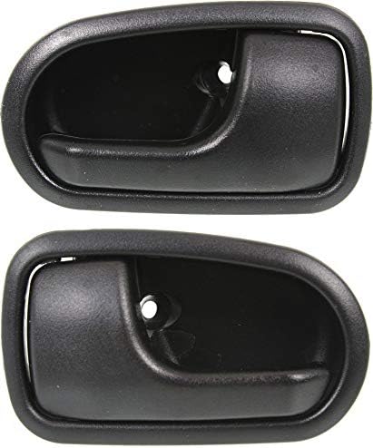 Garage-Pro Manija de puerta interior delantera compatible con Mazda Protege 1995-2003 y Mazda 626 1993-1997 negro texturizado, juego de 2, lado del