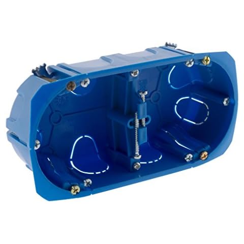 Caja de empotrar doble MultiIMAT con pata de metal Cover